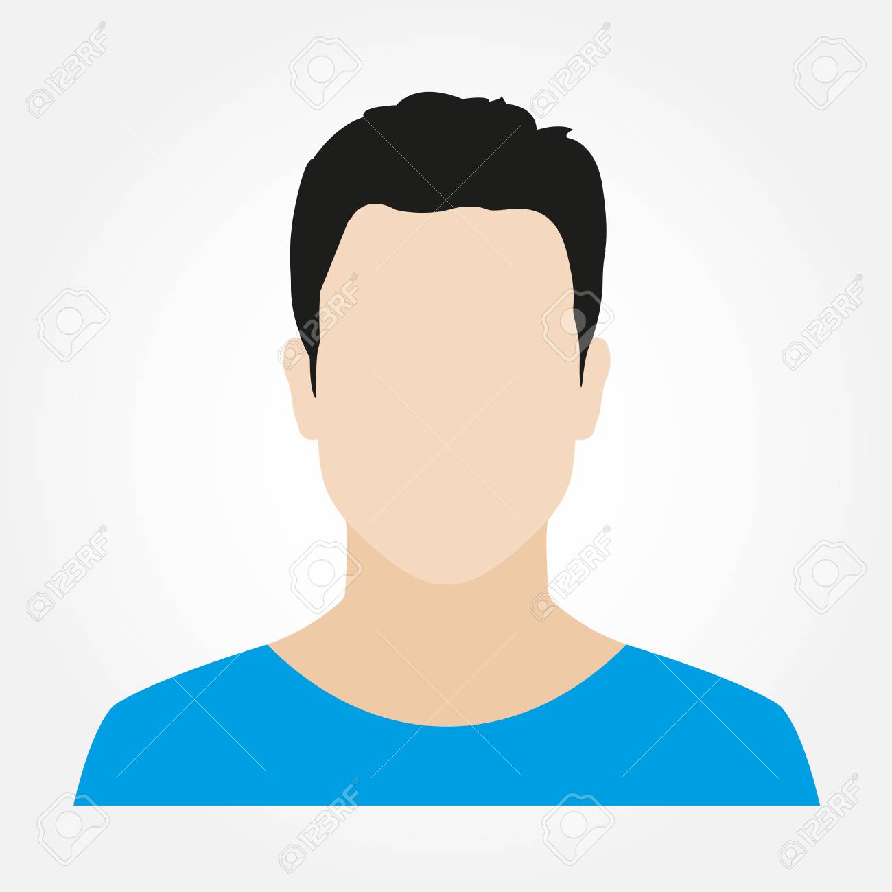 man avatar profile. male face icon. vector illustration.